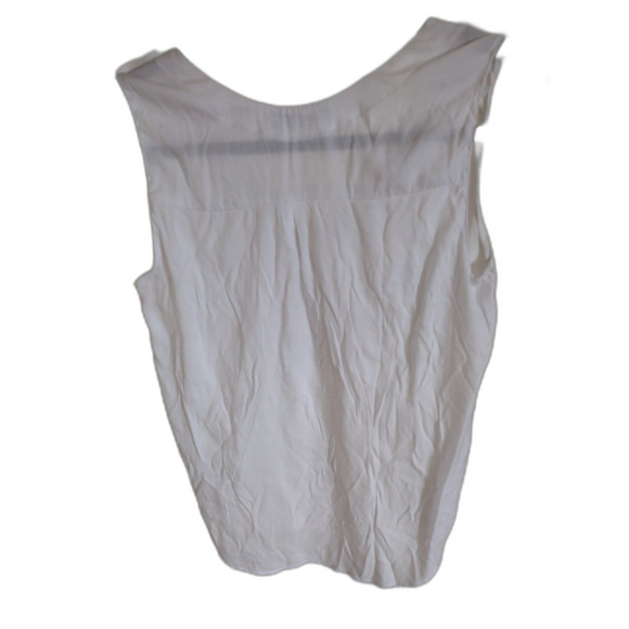 Karlie White V-Neck Sleeveless Blouse Sz Small - Picture 2 of 3